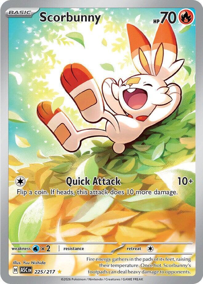 2026 Pokemon ME: Ascended Heroes 225/217 Scorbunny - Illustration Rare