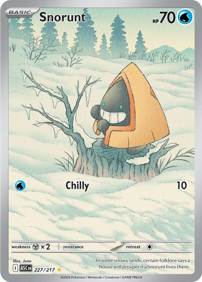 2026 Pokemon ME: Ascended Heroes 227/217 Snorunt - Illustration Rare