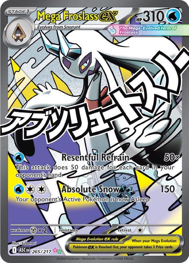 2026 Pokemon ME: Ascended Heroes 265/217 Mega Froslass ex - Mega Attack Rare