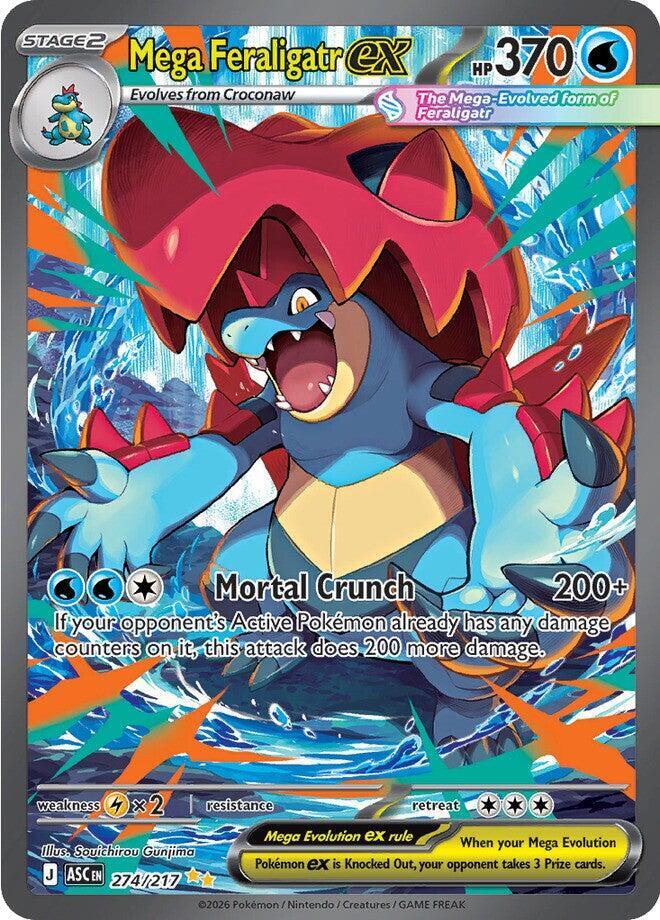 2026 Pokemon ME: Ascended Heroes 274/217 Mega Feraligatr ex - SIR