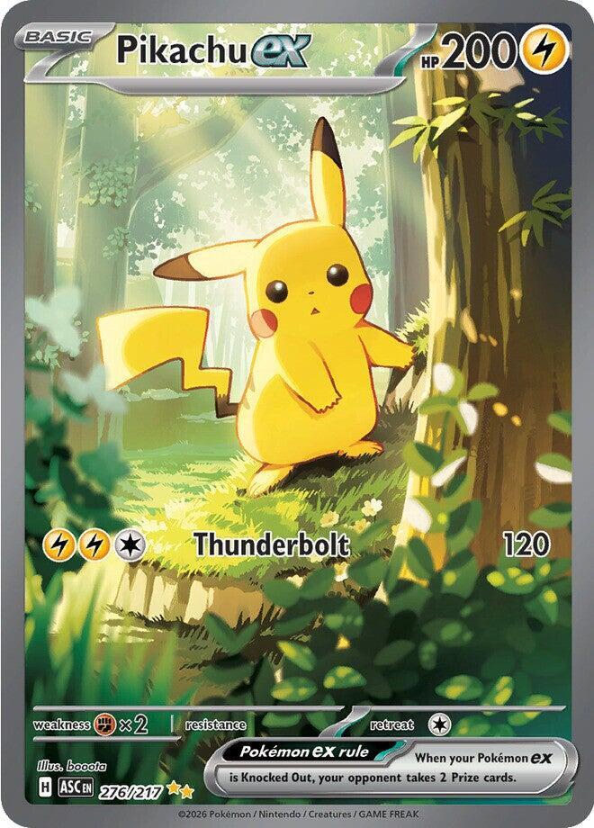 2026 Pokemon ME: Ascended Heroes 276/217 Pikachu ex -  Special Illustration Rare