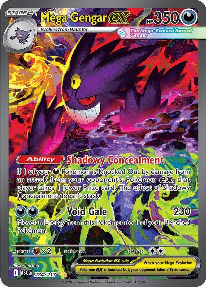 2026 Pokemon ME: Ascended Heroes 284/217 Mega Gengar ex - SIR