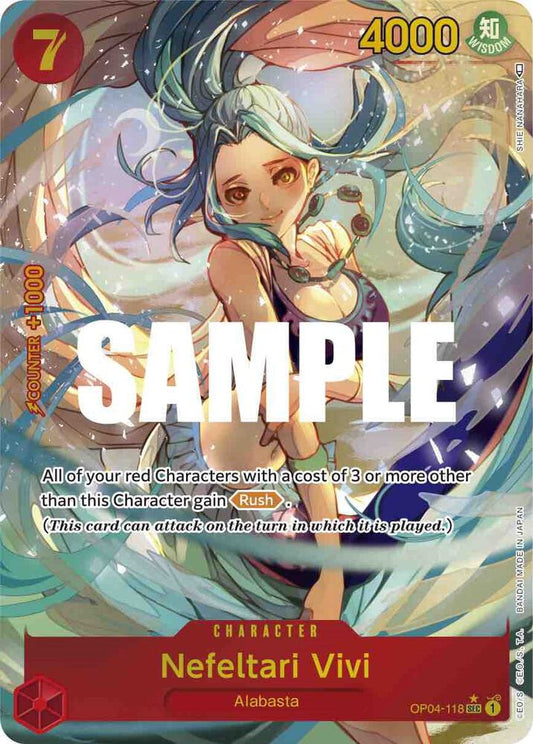 Nefeltari Vivi OP04-118 (Kingdoms of Intrigue)  - Alternate Art Foil