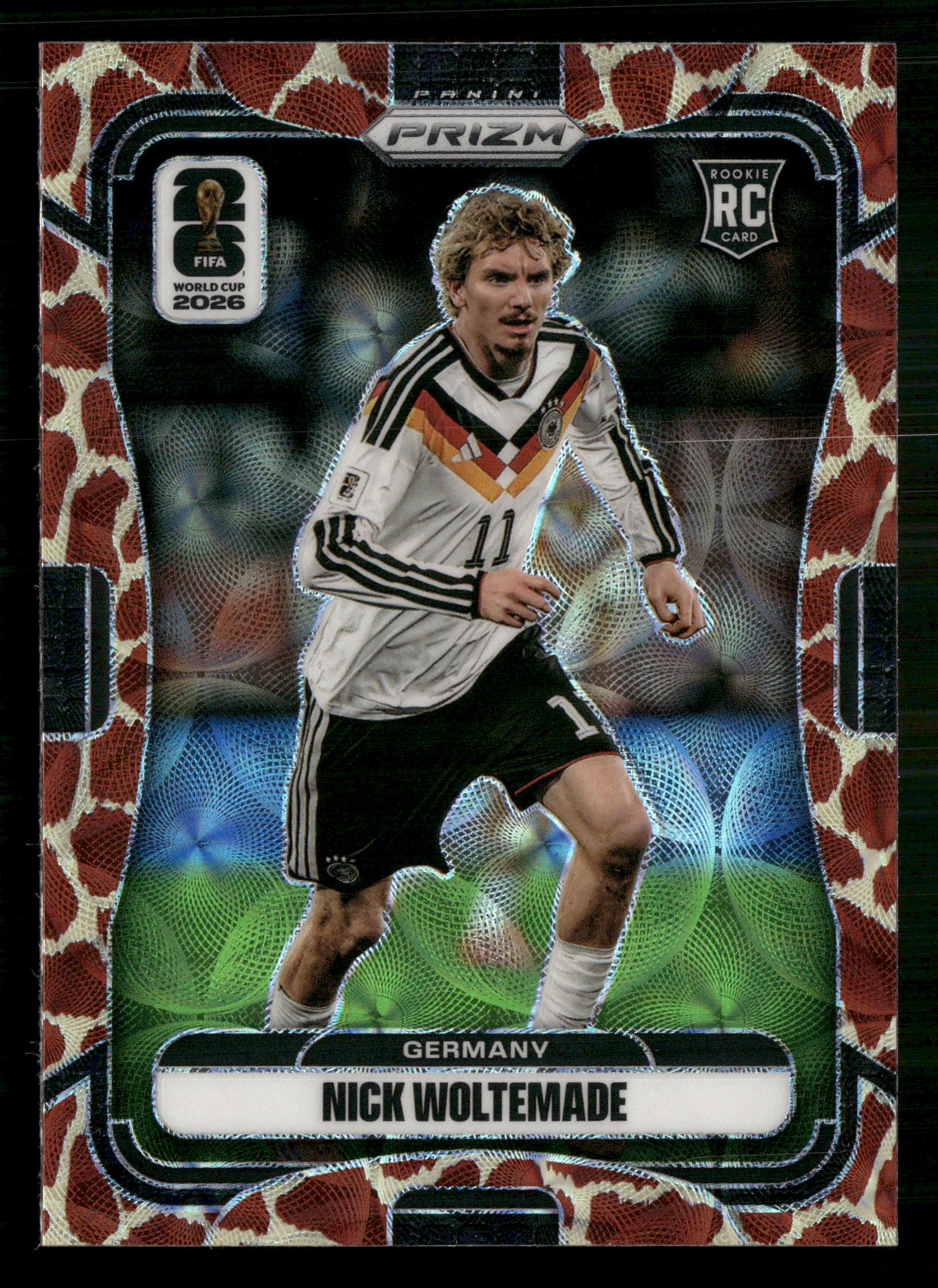 2026 Panini Prizm FIFA World Cup #56 Nick Woltemade Choice Giraffe Prizms