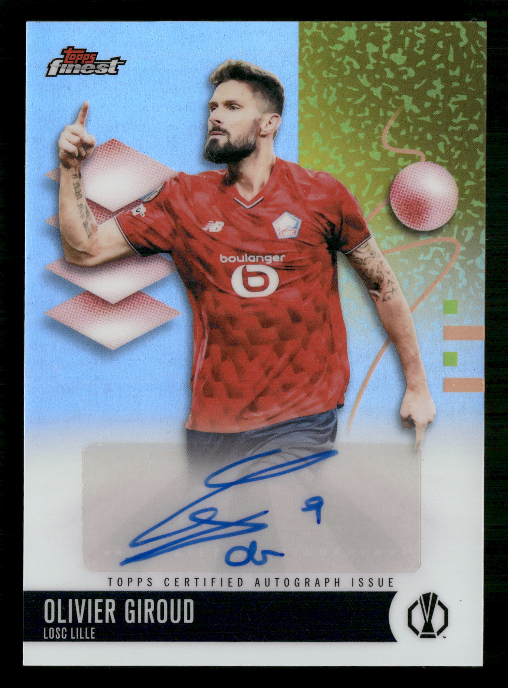 2025-26 Finest UEFA Club Competitions #BA-GI Olivier Giroud Base Autographs