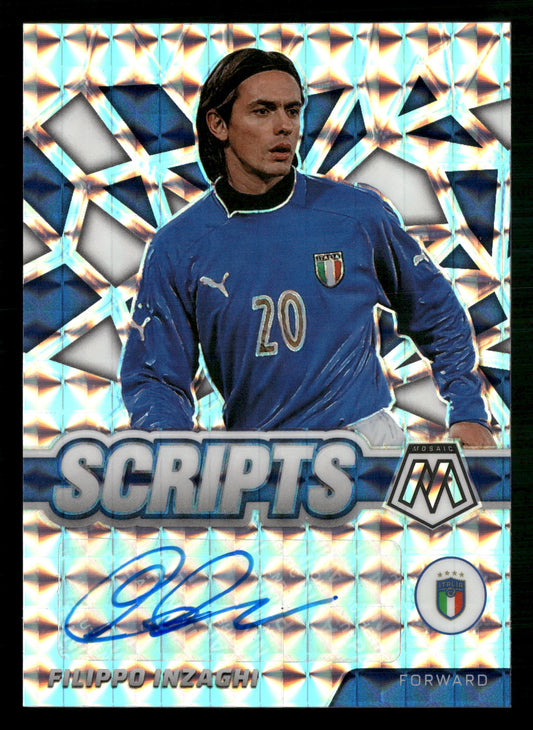 2021-22 Mosaic Road to FIFA World Cup #S-FI Filippo Inzaghi Scripts Mosaic