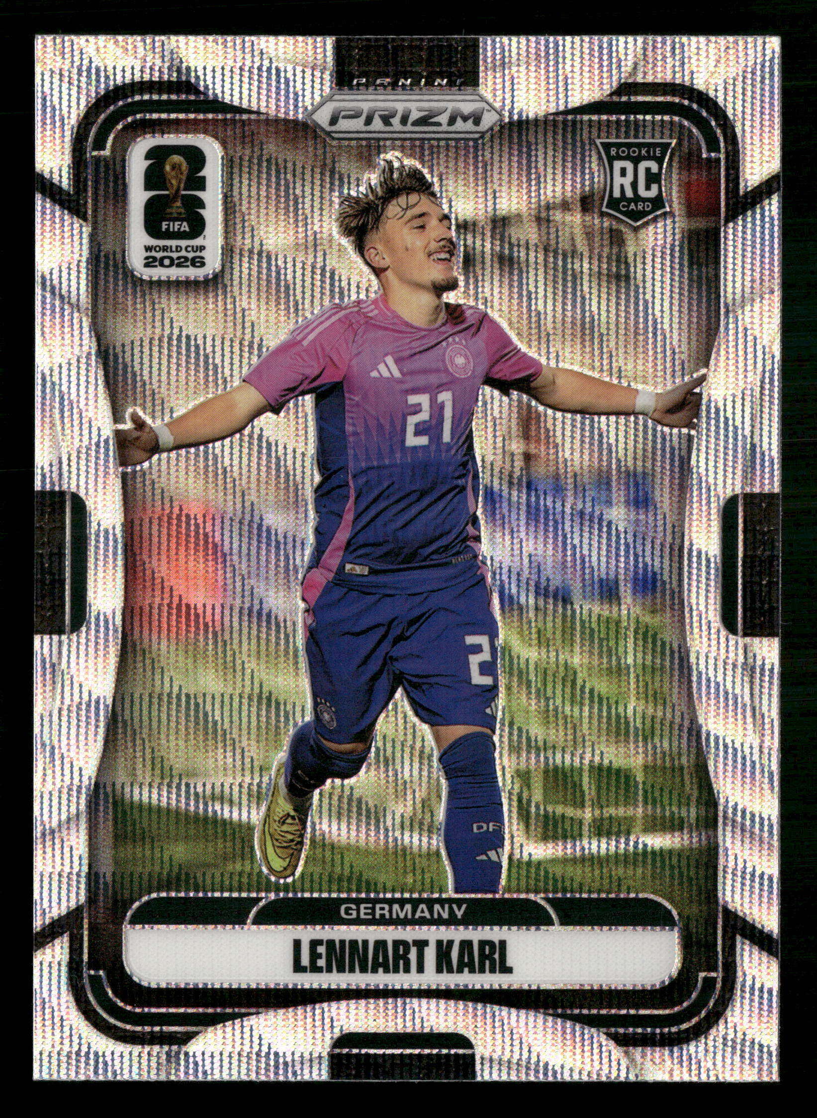 2026 Panini Prizm FIFA World Cup #58 Lennart Karl Hyper Prizms