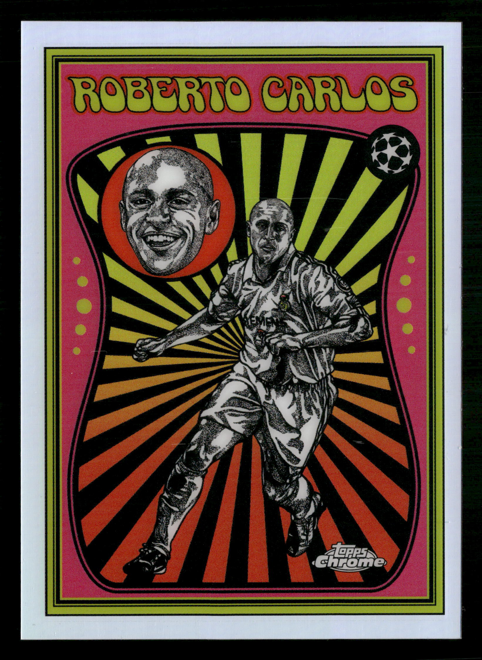 2025-26 Topps Chrome UEFA Club Competitions #UV-9 Roberto Carlos Ultra Violet
