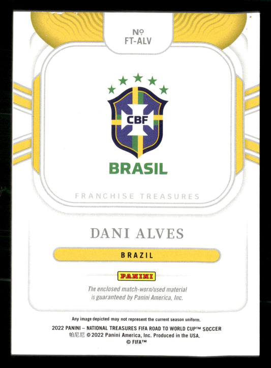 2022 NT FIFA Road to World Cup #FT-ALV Dani Alves Franchise Treasures #/99