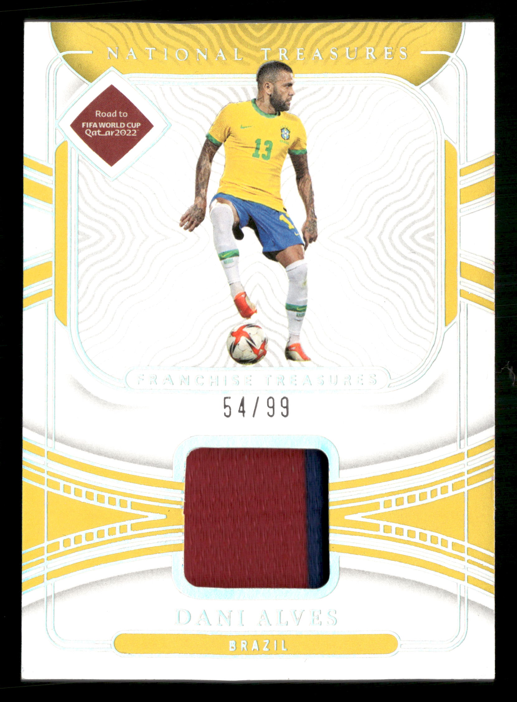2022 NT FIFA Road to World Cup #FT-ALV Dani Alves Franchise Treasures #/99