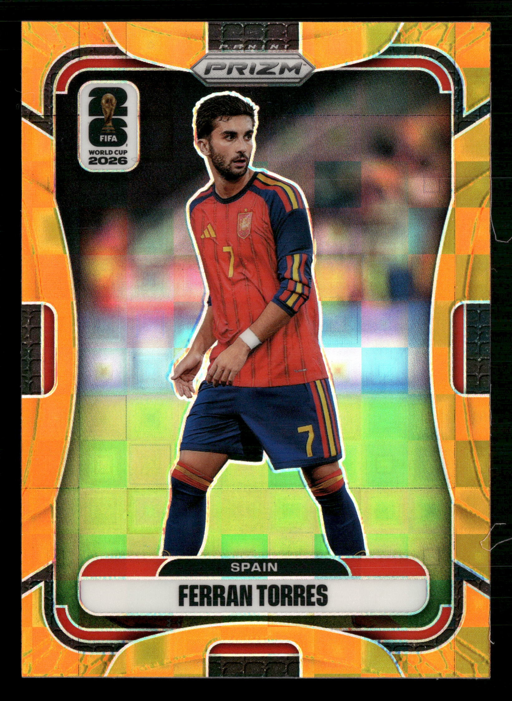 2026 Panini Prizm FIFA World Cup #69 Ferran Torres Orange Pandora Prizms #/215