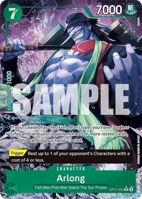 Arlong OP11-023 (A Fist of Divine Speed)  - Alternate Art Foil