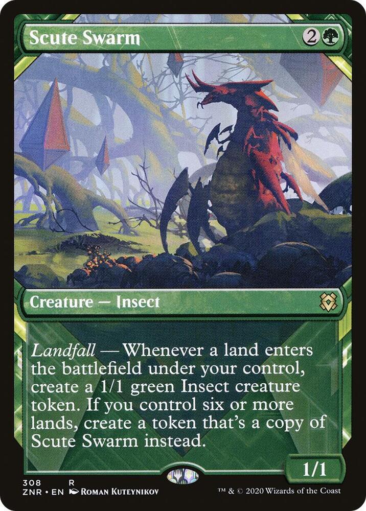 Scute Swarm 308 (Zendikar Rising)  - Showcase