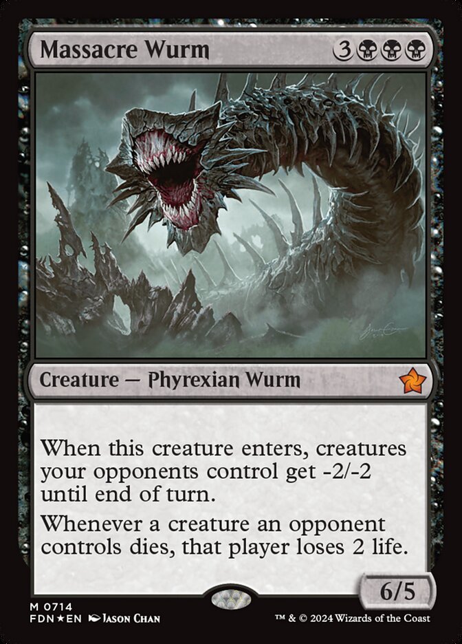 Massacre Wurm 714 (Foundations)  - Foil