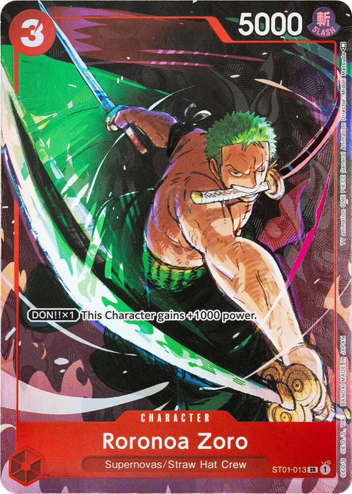 Roronoa Zoro (Gift Col.) ST01-013 (One Piece Promotion Cards)  - Alternate Art Foil