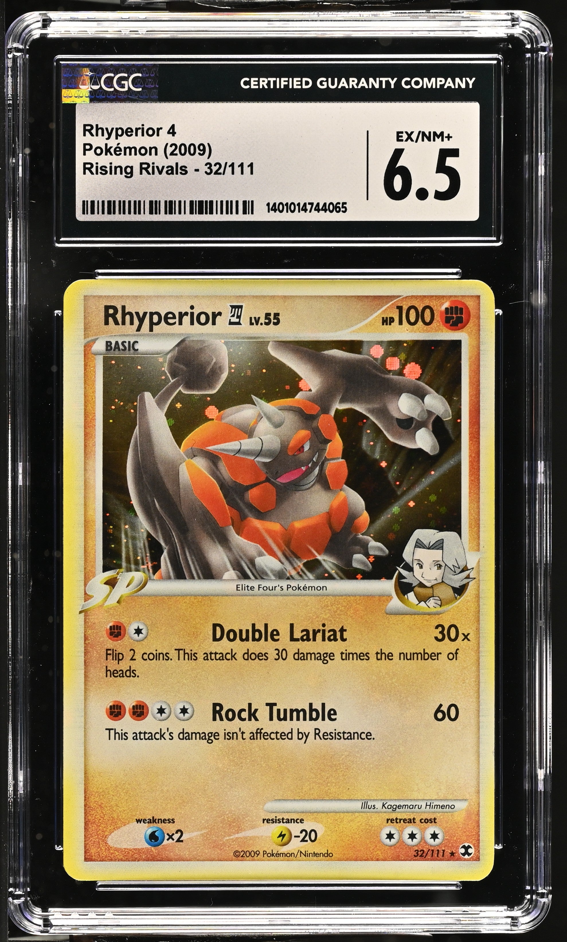 2009 Pokemon Rising Rivals #32/111 Rhyperior 4 CGC 6.5