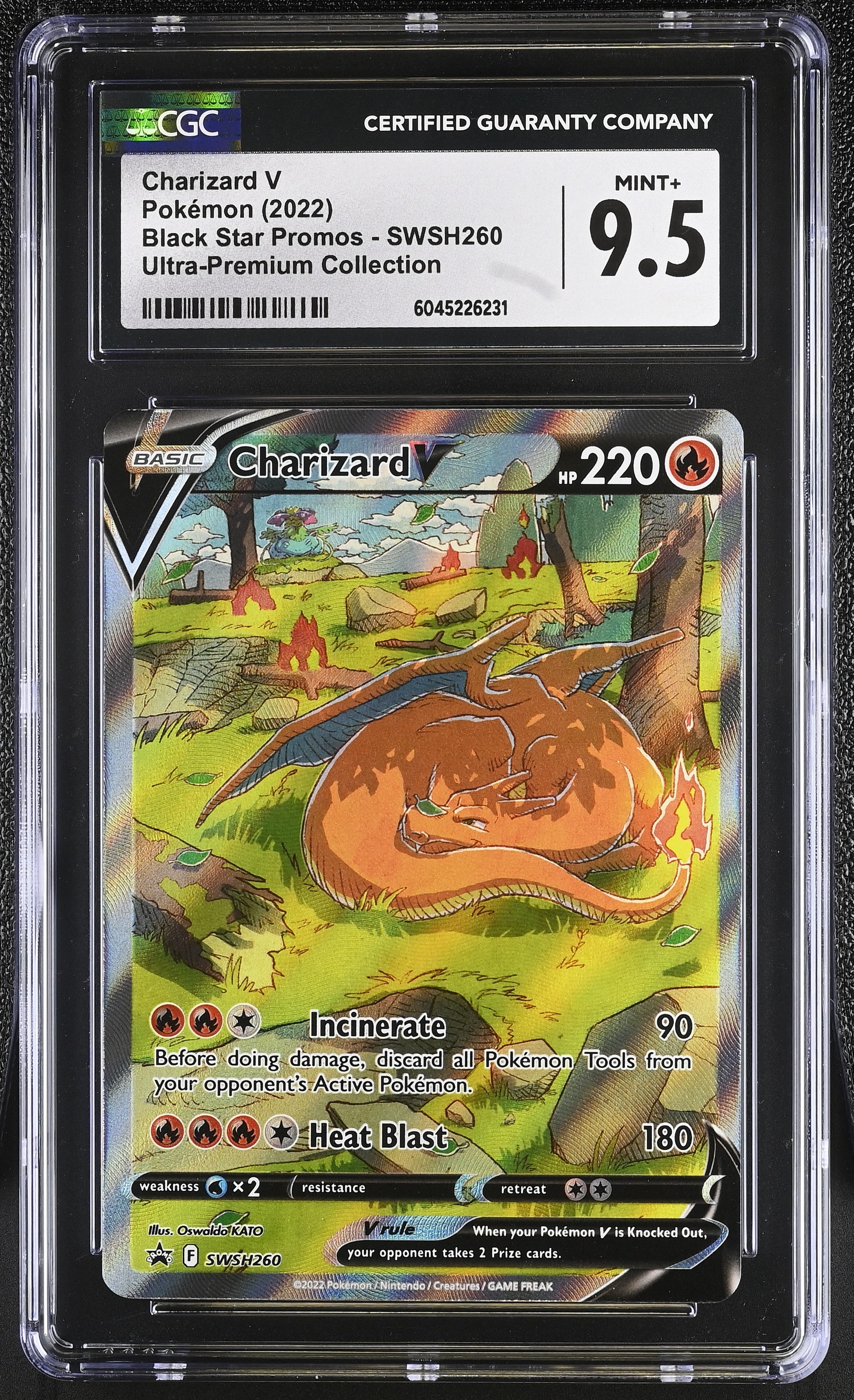 2022 Pokemon Black Star Promos #SWSH260 Charizard V CGC 9.5