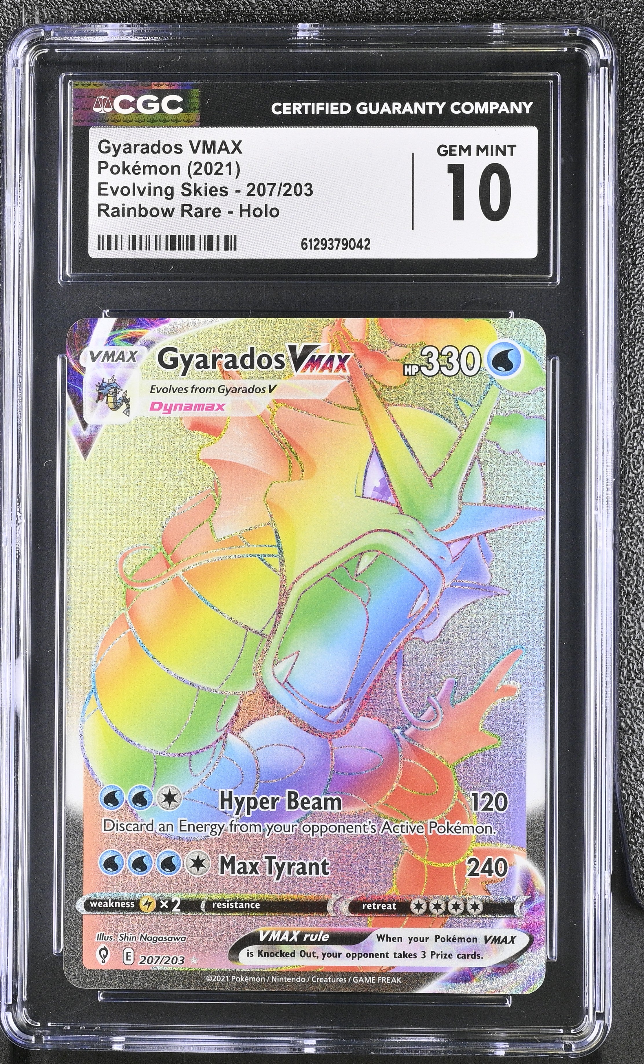 2021 Pokemon Evolving Skies #207/203 Gyarados VMAX CGC 10