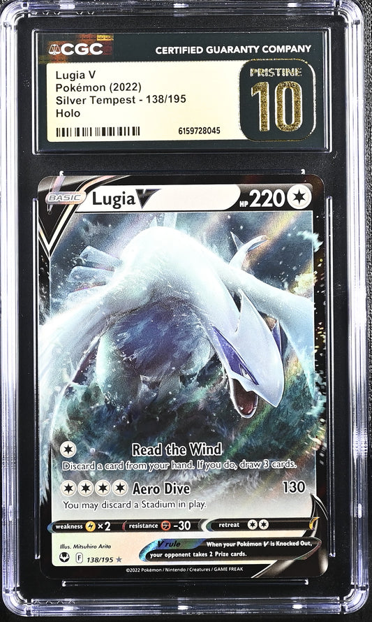 2022 Pokemon Silver Tempest #138/195 Lugia V CGC 10