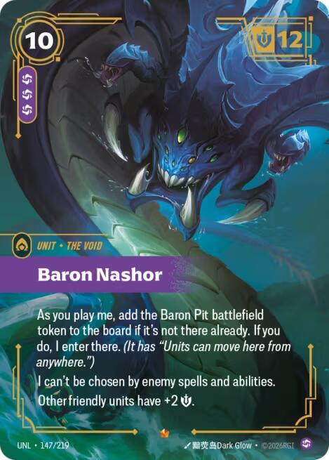 Riftbound TCG Unleashed #147/219 Baron Nashor Epic Foil
