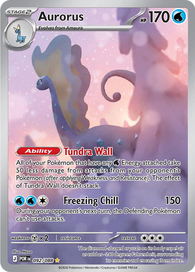 2026 Pokemon ME03: Perfect Order 092/088 Aurorus - Illustration Rare