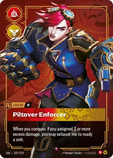 Riftbound TCG Unleashed #187/219 Vi - Piltover Enforcer Rare