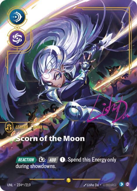Riftbound TCG Unleashed #234*/219 Diana - Scorn of the Moon (Signature) Showcase
