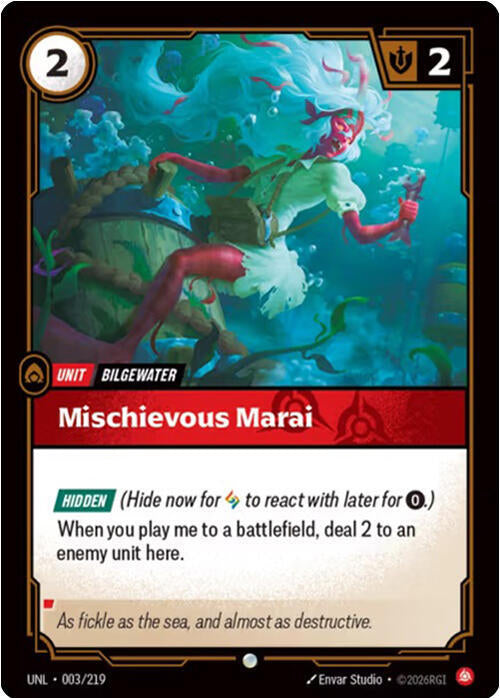 Riftbound TCG Unleashed #003/219 Mischevious Marai Common Foil