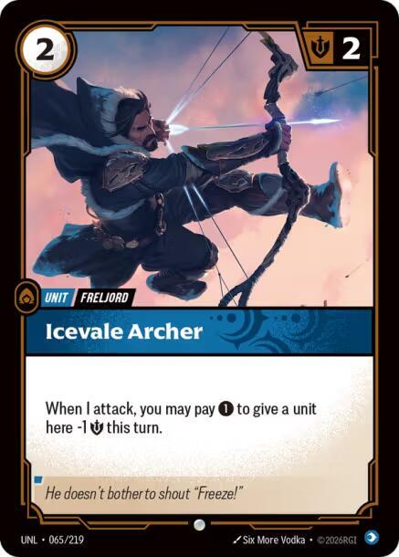 Riftbound TCG Unleashed #065/219 Icevale Archer Common
