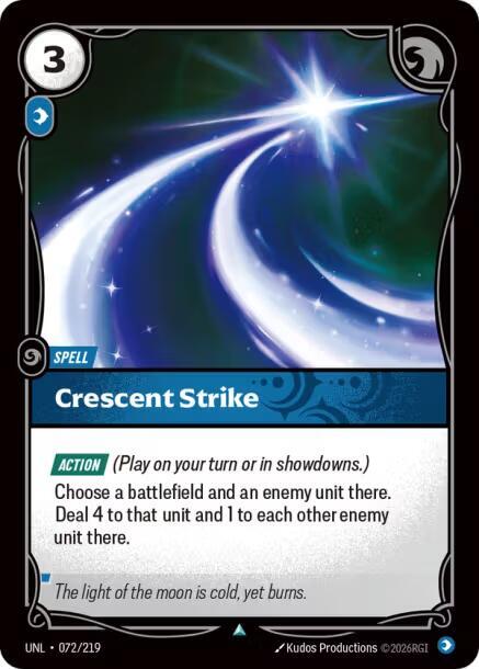 Riftbound TCG Unleashed #072/219 Crescent Strike Uncommon