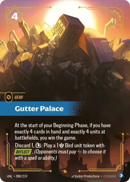 Riftbound TCG Unleashed #088/219 Gutter Palace Epic Foil