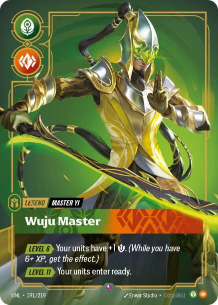 Riftbound TCG Unleashed #191/219 Master Yi - Wuju Master Rare