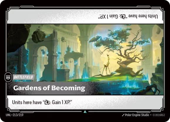 Riftbound TCG Unleashed #213/219 Gardens of Becoming Uncommon Foil