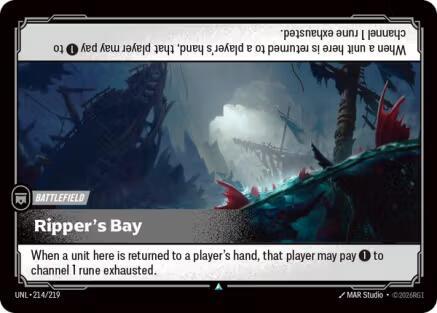 Riftbound TCG Unleashed #214/219 Ripper's Bay Uncommon