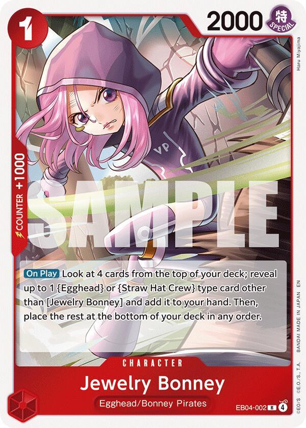 One Piece TCG EB04-002 Jewelry Bonney (EB04-002) R Character NM
