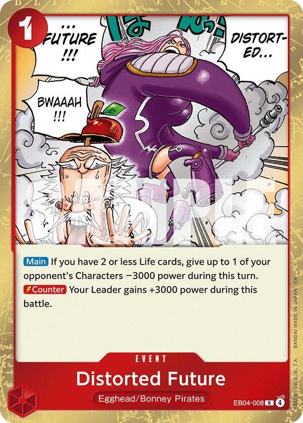 One Piece TCG EB04-008 Distorted Future R Event NM
