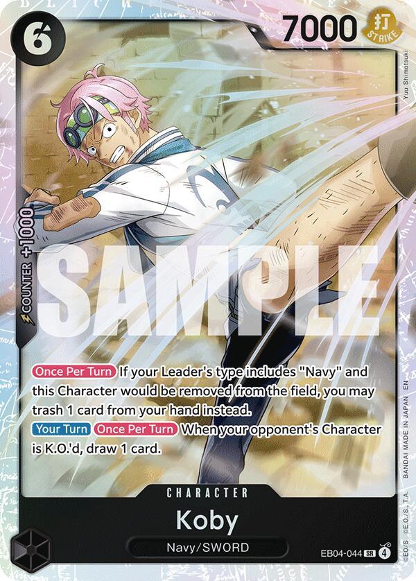 One Piece TCG EB04-044 Koby (EB04-044) SR Character NM