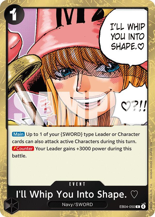 One Piece TCG EB04-050 I'll Whip You Into Shape. R Event NM