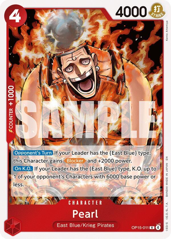 One Piece TCG OP15-011 Pearl R Character NM