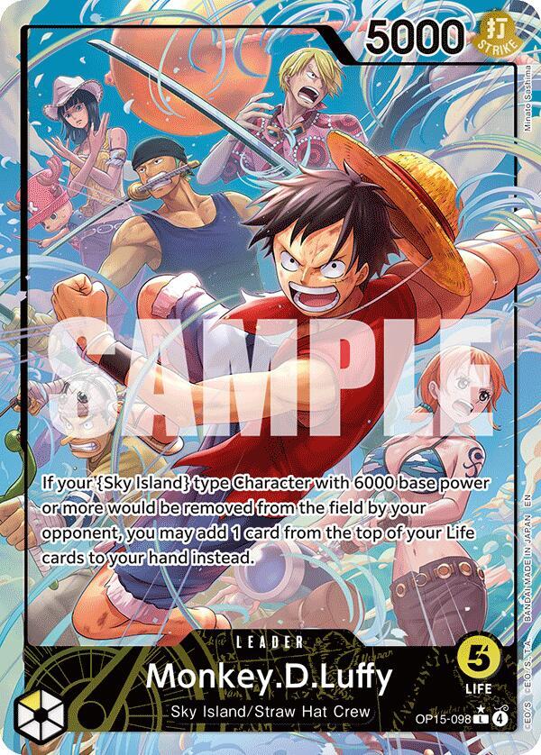 One Piece TCG OP15-098 Monkey.D.Luffy Alternate Art Leader