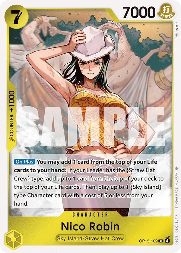 One Piece TCG OP15-109 Nico Robin (OP15-109) R Character NM