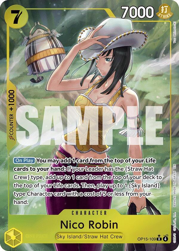 One Piece TCG OP15-109 Nico Robin (OP15-109) (Alternate Art) R Character NM