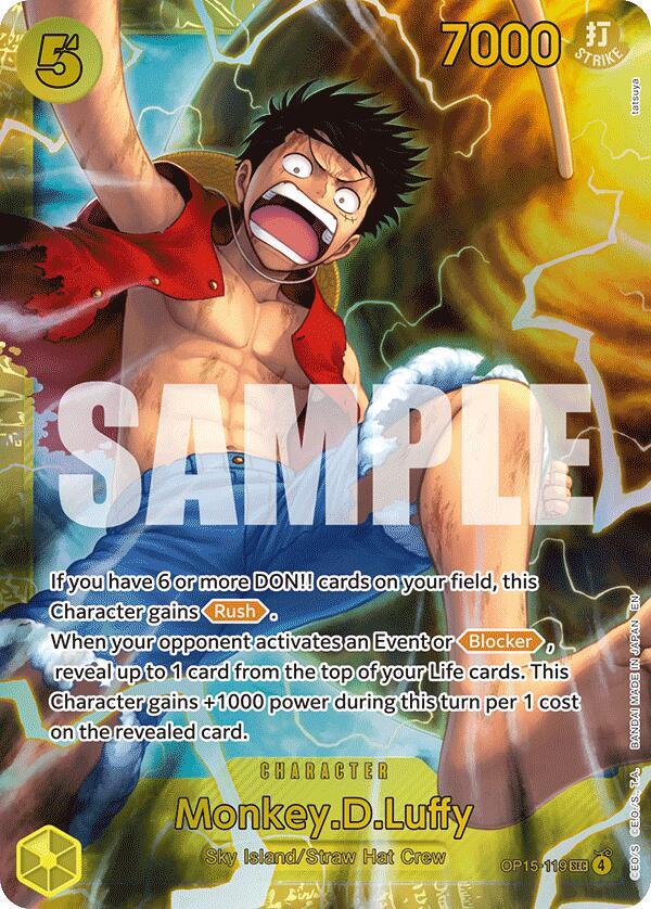 One Piece TCG OP15-119 Monkey.D.Luffy (OP15-119) SEC Character NM