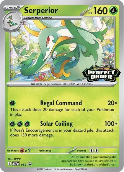 2025 Pokemon ME: Mega Evolution Promo 064 Serperior - 064 Promo