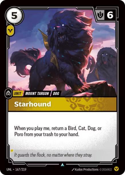Riftbound TCG Unleashed #167/219 Starhound Uncommon