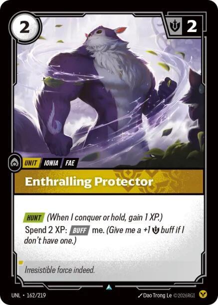 Riftbound TCG Unleashed #162/219 Enthralling Protector Uncommon