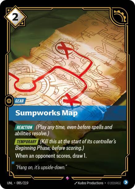 Riftbound TCG Unleashed #085/219 Sumpworks Map Rare Foil