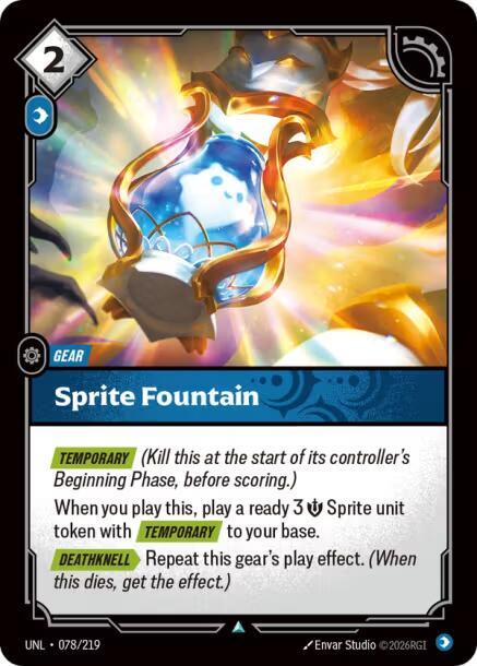 Riftbound TCG Unleashed #078/219 Sprite Fountain Uncommon Foil