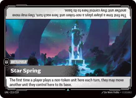 Riftbound TCG Unleashed #215/219 Star Spring Uncommon