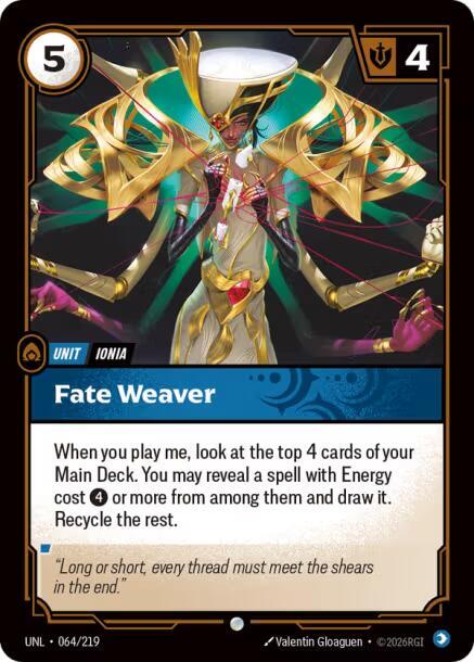 Riftbound TCG Unleashed #064/219 Fate Weaver Common